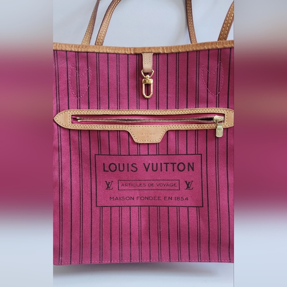 LOUIS VUITTON NEVERFULL MM MONOGRAM PIVOINE TOTE - Picture 4 of 16